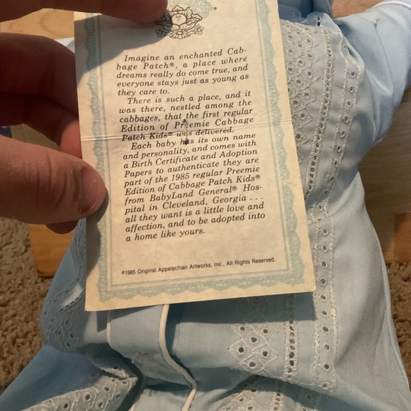 **RARE VINTAGE CABBAGE PATCH PREEMIE  EDITION GREAT CONDITION!!!** - Picture 5 of 5